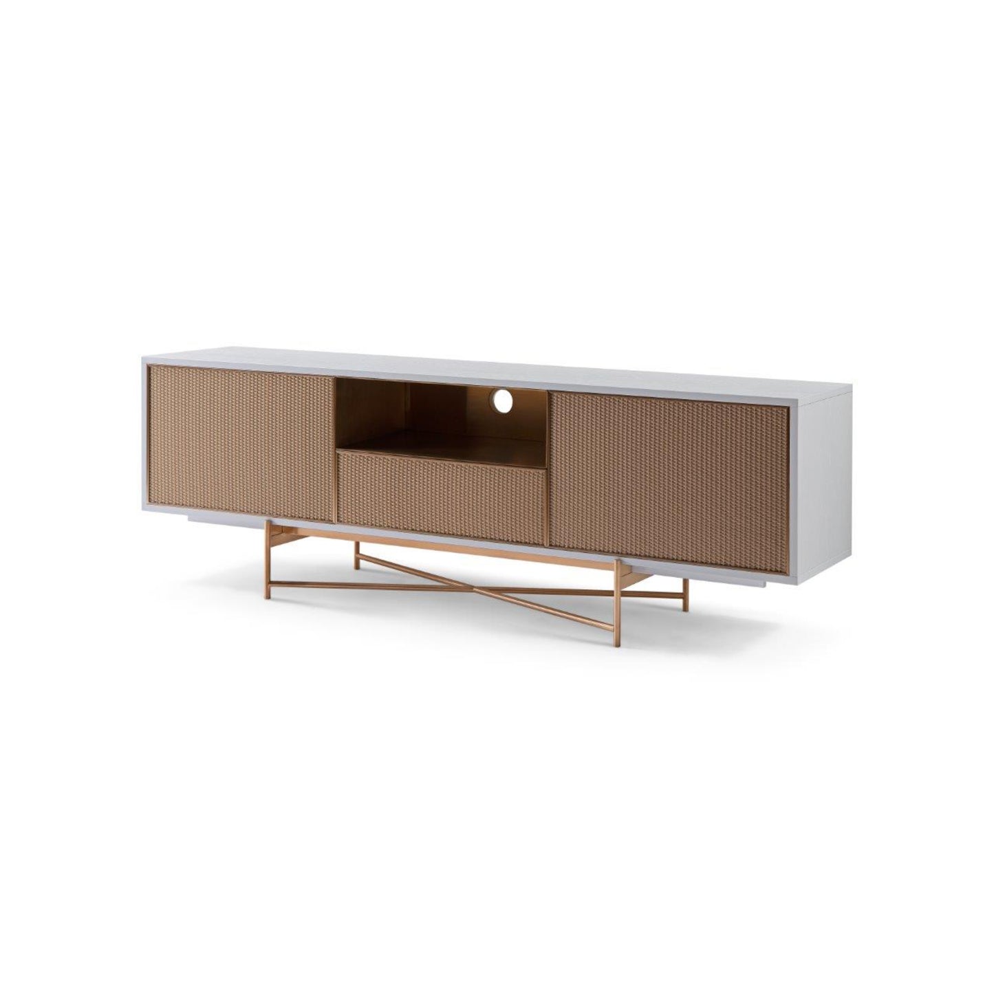 Adriana Rattan & Bronze Sideboard