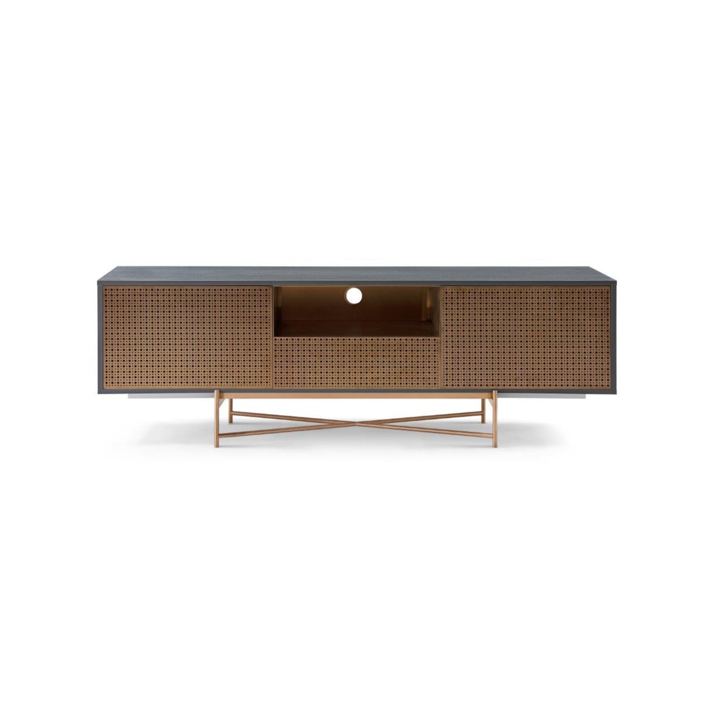 Adriana Grey With bronze Sideboard