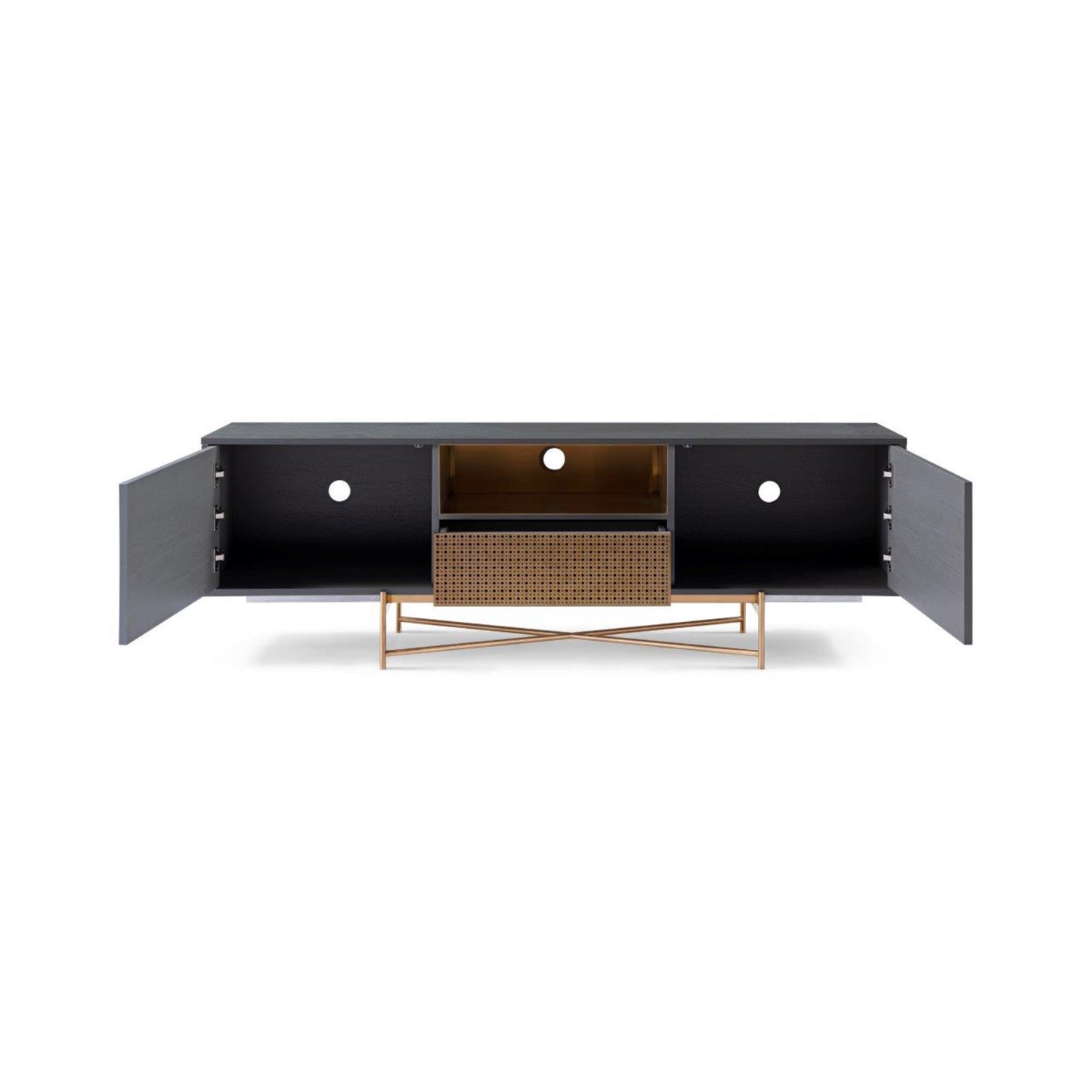 Adriana Grey With bronze Sideboard