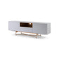 Adriana White & Bronze Sideboard