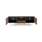 Adriana Grey With bronze & Amber Fluted Glass Sideboard