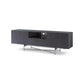 Adriana Grey With Dark Chrome & Grey Marble Sideboard