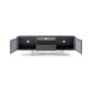 Adriana Grey With Dark Chrome & Grey Marble Sideboard