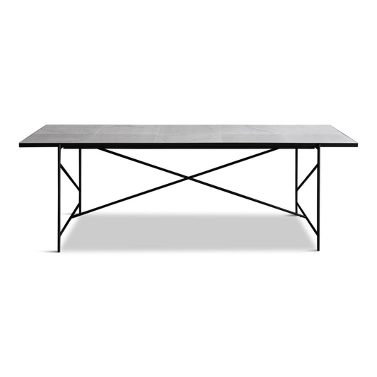 White Marble Dining Table 230-HANDVÄRK-LUXORMAISON